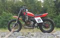 Flat Tracker Berbasis Ninja 150 RR Ini Pakai Ban Dual Purpose, Tapi...