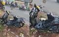 Honda Scoopy Meleleh Setengah Badan, Bahaya Handphone Disimpan di Bagasi