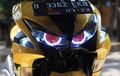 Lampu Yamaha Aerox 155 Naik Turun, Atur Tinggi Lampu Tinggal Pencet