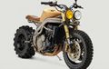 Triumph Speed Triple 1050 Bergaya Scrambler, Roda Belakang Punya ATV