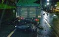 Honda Vario 110 Remuk, Terjang Truk Parkir, Pengendara Tewas Kepala Terbentur Bak