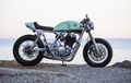 Sampah Jadi Mewah, Yamaha SR500 Cafe Racer Dengan Kaki-kaki Sangar