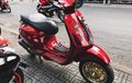 Vespa Sprint Stylish Dengan Kelir Red Candy dan Part-part Zelioni
