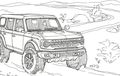 Ini Loh Gambar-gambar Sketsa Ford Bronco Untuk Anak, Bisa Latih Skill Mewarnai Sambil Kenalkan Dunia 4x4