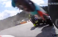 Video Detik-detik Valentino Rossi Hampir Tersambar Dua Motor Terbang, Tabrakan Hebat Zarco dan Morbidelli