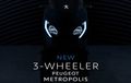 Teaser Skutik Tiga Roda, Peugeot Metropolis Beredar, Siap Diluncurkan?