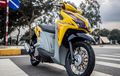 Honda Vario 125 Tampil Stylish Berbodi Kuning Cerah dan Part Mewah