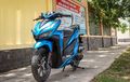 Modifikasi Honda Vario 150 Berkelir Biru Elegan Bertabur Part Mewah