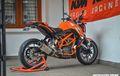 Repaint Bodi Motor KTM di Monkeywork Garage Pilihannya Cat Premium Sob