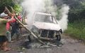 Toyota Avanza Jadi Bangkai, Dilumat Api, Pemilik Klarifikasi Ucapan Kades