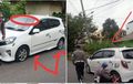 Toyota Agya Anggota Provost Parkir Sembarangan, Senjata Makan Tuan, Ban Digembosi Propam Polda