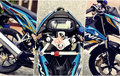 Honda Sonic 150R Pakai Baju Biru Malah Mirip Suzuki Satria F150
