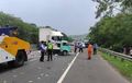 Mitsubishi Colt T120 Terguling, Diawali Pecah Ban di Tol Cipularang, Nyaris Diterjang Truk