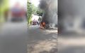 Suzuki Carry Pikap di Sukabumi Terbakar Sampai Gosong, Diduga Gara-gara Jeriken BBM Tumpah