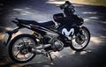 Yamaha MX King 150 Tampil Beda, Pakai Livery Movistar Versi Hitam