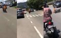 Viral Pemotor Goyang Kanan Kiri, Mobil Lawan Arah Ditantang, Berakhir Telungkup di Aspal