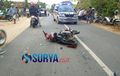 Jupiter MX Gagal Nyalip, Disambut Truk Tronton, Pengendara Tewas Terkapar