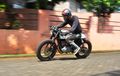 Suzuki Thunder 125 Berjantung Hyosung, Mesin 4 Klep Tampang Cafe Racer