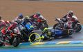 Ngeri Banget! Kaki Valentino Rossi Nyaris Tergilas Motor Joan Mir di MotoGP Prancis 2020