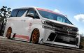Toyota Vellfire Nyaris Gores Aspal, Warna Nyetrik, Bodykit Bikin Sporty