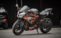 Modal Grafis Venom dan Modifikasi Minimalis, Kawasaki Ninja ZX-25R Berubah Jadi Sangar