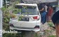 Honda Mobilio Tumbuk Pos Ronda Dan Toko, Bodi Ringsek, Efek Gagal Nikung