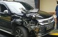 Pajero Sport Cacat Depan, Digebrak Avanza Veloz, Kondisi Ambrol Menganga Cairan Hijau Mengalir