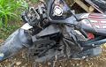 Honda Vario Bonceng 4 Remuk, Ngeblong di Turunan Cangar-Pacet, 1 Tewas Hantam Beton