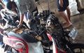 Honda Vario Meleleh Sisa Rangka, Api Nular ke Scoopy, Kondisi Terparkir di Rumah