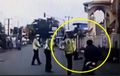 Ciaaaat! Video Detik-detik Pengendara Motor Tersungkur Ditendang Polisi, Pencuri Apes Kabur ke Arah Razia Gabungan