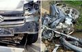 Yamaha V-Ixion Tergeletak, Sokbreker Patah Diterjang APV di Tikungan, Pemotor Tewas