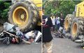 Yamaha Jupiter Dilindas Alat Berat, Mesin Mendadak Mati Setelah Dihantam Motor, 2 Tewas