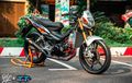Modif Hedon Honda Sonic 125, Garpu Depan Punya MSX, Rem Full Nissin