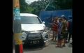Suzuki Ertiga Robek Pipi Kiri, Disambar Dari Belakang, Kepala Truk Sampai Standing