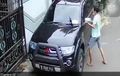 Pajero Sport Diintai Maling, Spion Sepasang Dibabat Hitungan Detik, Wajah Pelaku Kesorot