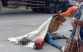 Gagal Mendahului, Jatuh Terpental Dari Motor Pengendara Tak Selamat Ditabrak Truk, Begini Kronologinya