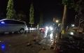 Yamaha Mio Ambyar Hantam Trotoar, Ngebut di Jalan Basah, Pemotor Tewas Terpental