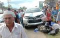 Pajero Sport Bonyok Wajah, Honda BeAT Nyeberang Ringsek Dihempas, Pemotor Tewas