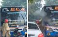 Bus Rela Tak Berkutik, Honda BeAT Sengaja Berhenti Pas di Depan, Sopir Kena Marah