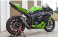 Tampil Gambot, Kawasaki Ninja ZX-6R Cangkok Kaki Moge Yamaha