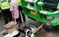 Honda Scoopy Diseret Truk, Wanita Duduk di Jok Jadi Korban, Warung Nasi Uduk Kocar-kacir