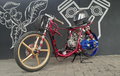 Modifikasi Yamaha Mio Lawas Dibikin Terondol Jadi Motor Drag