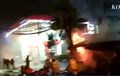 Duaaarr...!!! Video Empat Ledakan dan Kebakaran di Sekitar SPBU Bikin Warga Surabaya Panik