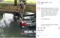 Mobil Tercebur Sungai Saat Latihan Menyetir, Ini Pentingnya Belajar Mengemudi di Tempat Kursus Menurut Polisi Polisi