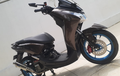 Modifikasi Yamaha Lexi, Kolaborasi Warna Unik Bertabur Part Racing