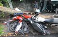 BeAT, Mio Soul, Revo, CB150R Ambruk Jadi Satu, Digebrak Pohon Tumbang Serta 3 Motor Lain