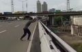 Aksi Parkour di Jalan Layang Viral di Media Sosial, Polisi Telusuri Pembuat Videonya