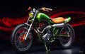 Honda XBR500 Jadi Vintage Scrambler, Kelir Hijau Bikin Tambah Unik