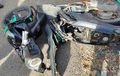 Honda BeAT Tergeletak Pecah Bodi, Pengendara Lepas Nyawa, Kepala Bentur Aspal