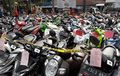 Ninja 150 RR, NMAX Sampai BeAT Parkir di Polres Bogor, Total 124 Unit, 60 Orang Diborgol